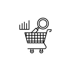 Poster - shopping icon. Element of business icon. Premium quality graphic design icon. Signs and symbols collection icon for websites, web design, mobile app