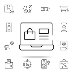 Poster - online shopping icon. cyber monday icons universal set for web and mobile