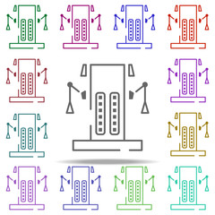 Poster - cable, machine icon. Elements of gym in multi color style icons. Simple icon for websites, web design, mobile app, info graphics