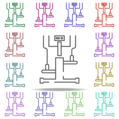 Poster - cross, trainer icon. Elements of gym in multi color style icons. Simple icon for websites, web design, mobile app, info graphics