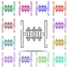 Poster - dumbbell, rack icon. Elements of gym in multi color style icons. Simple icon for websites, web design, mobile app, info graphics