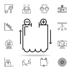 Poster - circuit icon. physics icons universal set for web and mobile