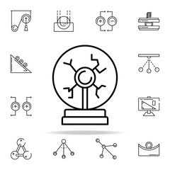 Poster - plasma ball icon. physics icons universal set for web and mobile