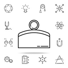 Poster - convex icon. physics icons universal set for web and mobile