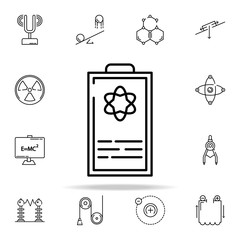 Poster - formula icon. physics icons universal set for web and mobile