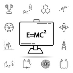 Poster - formula icon. physics icons universal set for web and mobile
