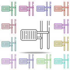 Poster - heater core icon. Elements of water, boiler, thermos, gas, solar in multi color style icons. Simple icon for websites, web design, mobile app, info graphics