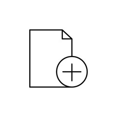 Poster - new document icon. Element of editorial design icon. Thin line icon for website design and development, app development. Premium icon