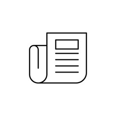 Poster - edition, newspaper icon. Element of editorial design icon. Thin line icon for website design and development, app development. Premium icon
