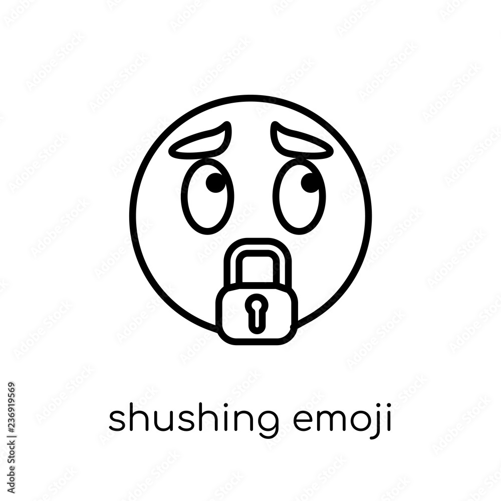 Shushing emoji icon from Emoji collection.