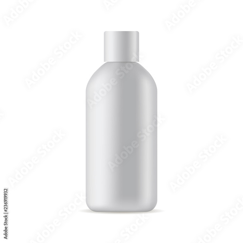 Photo  Small cosmetic bottle mockup isolated on white background