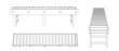 © eestingnef - Empty conveyor belt. Vector outline illustration
