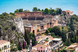 Fototapeta  - Taormina tourist town in Sicily
