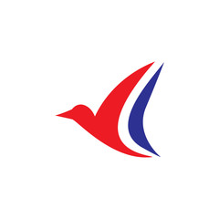 Wall Mural - bird flayin icon logo