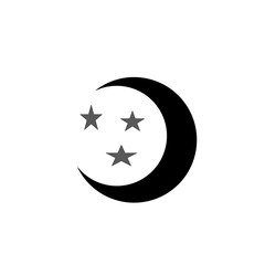 Wall Mural - moon star icon