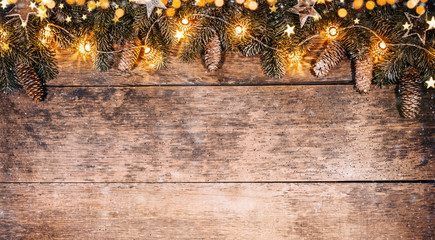 Wall Mural - Decorative Christmas rustic background