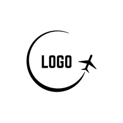 Wall Mural - plane logo vector. abstract travel logos and airplane signs