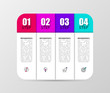 © kuliperko - Infographic design template. Creative concept with 4 steps