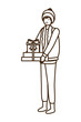 © Grgroup - man with gift box avatar character