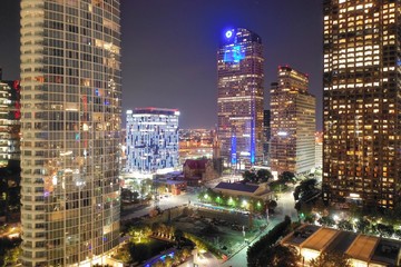 Wall Mural - Dallas Texas downton at night