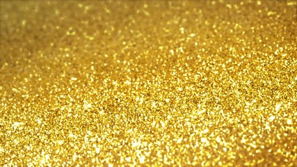 Wall Mural - Golden glimmered seamless loop abstract motion background