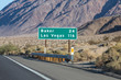 Las Vegas 116 miles highway on Interstate 15 near Baker in the Mojave Desert area of Southern California.  