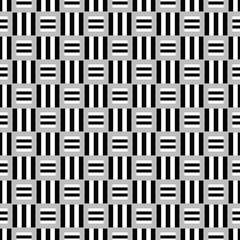 Poster - Abstract seamless square pattern design background - monochrome vector illustration