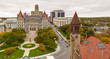 Fall Season New York Statehouse Capitol Building in Downtown Albany