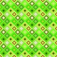 Poster - Colorful geometrical diagonal square mosaic tile pattern background - repeating illustration
