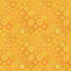 Poster - Orange abstract diagonal square mosaic pattern background - seamless design