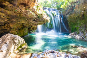 waterfall of akchour, talassemtane national park, morocco