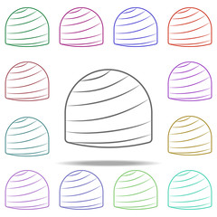 Poster - chocolate line icon. Elements of Chocolate in multi color style icons. Simple icon for websites, web design, mobile app, info graphics