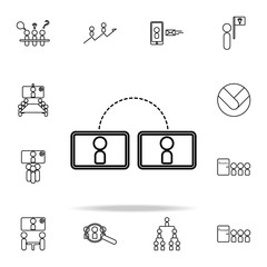 Poster - online meeting icon. conferencing icons universal set for web and mobile