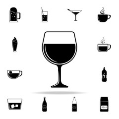 Poster - a glass of cognac icon. Drink icons universal set for web and mobile