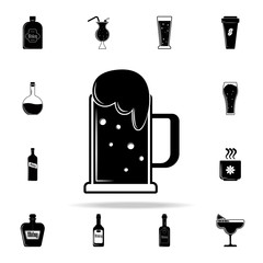 Poster - beer in a mug icon. Drink icons universal set for web and mobile