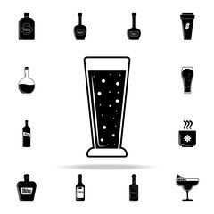 Poster - beer in a glass icon. Drink icons universal set for web and mobile