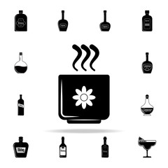 Poster - green tea in a cup icon. Drink icons universal set for web and mobile