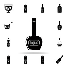 Poster - bottle of cognac icon. Drink icons universal set for web and mobile