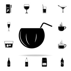 Poster - tropical cocktail icon. Drink icons universal set for web and mobile