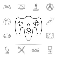 Poster - gaming console icon. gaming icons universal set for web and mobile