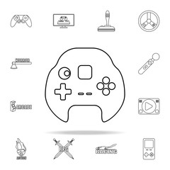 Poster - gaming console icon. gaming icons universal set for web and mobile
