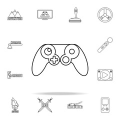 Poster - gaming console icon. gaming icons universal set for web and mobile