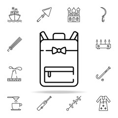 Poster - backpack, luggage icon. pakistan culture and landmarks icons universal set for web and mobile