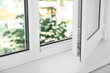 Leinwandbild Motiv Modern window indoors, closeup view. Home interior