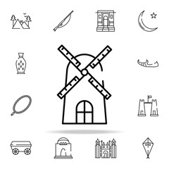 Poster - airflow icon. pakistan culture and landmarks icons universal set for web and mobile