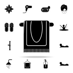 Poster - towel on a hanger illustration icon. Spa icons universal set for web and mobile