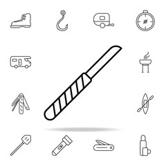 Poster - knife line icon. camping icons universal set for web and mobile