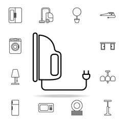 Poster - iron line icon. home things icons universal set for web and mobile