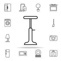 Poster - bar stool line icon. home things icons universal set for web and mobile