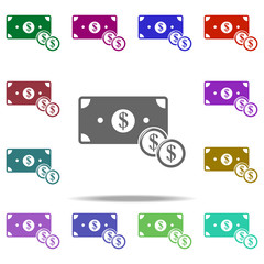 Poster - money icon. Elements of Shop in multi color style icons. Simple icon for websites, web design, mobile app, info graphics